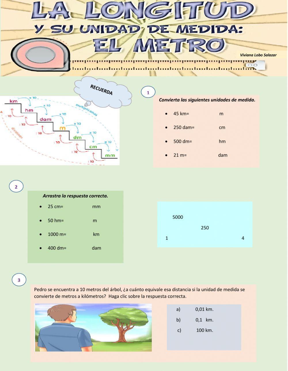 Unidad de medida- el metro