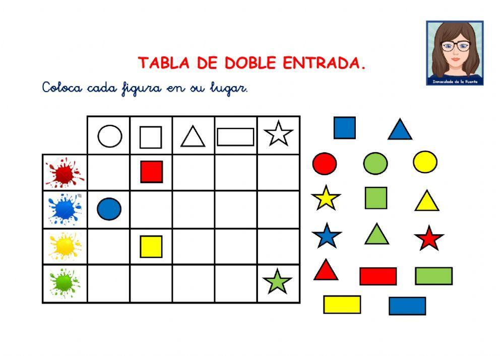 MATE 1º Cuadro de doble entrada.