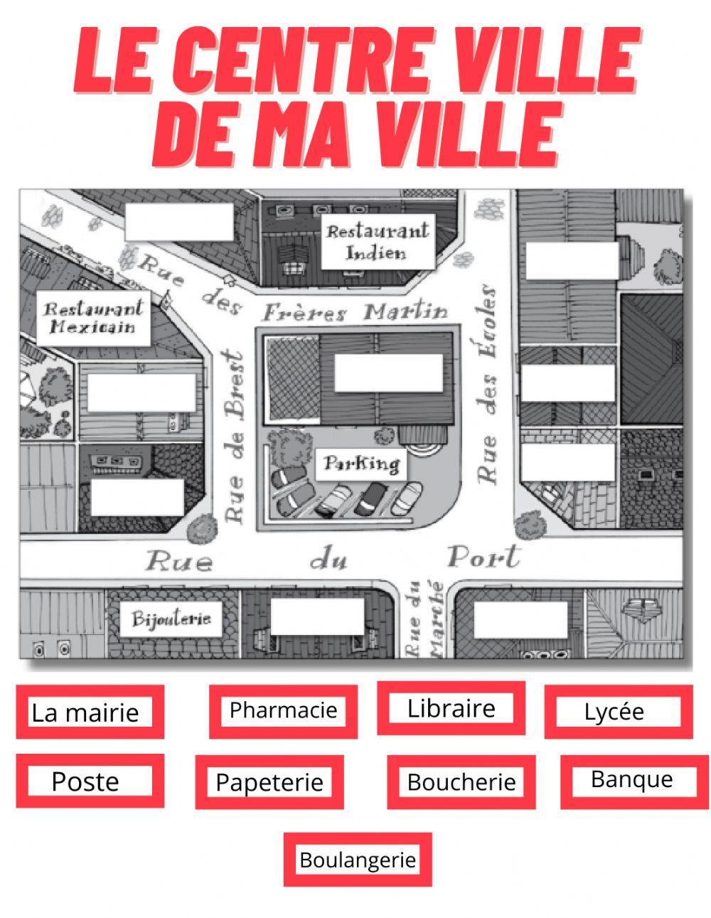 Le centre ville de ma ville