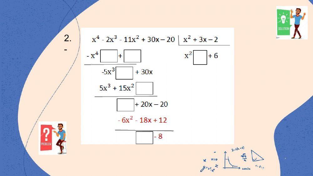 División de monomios y polinomios