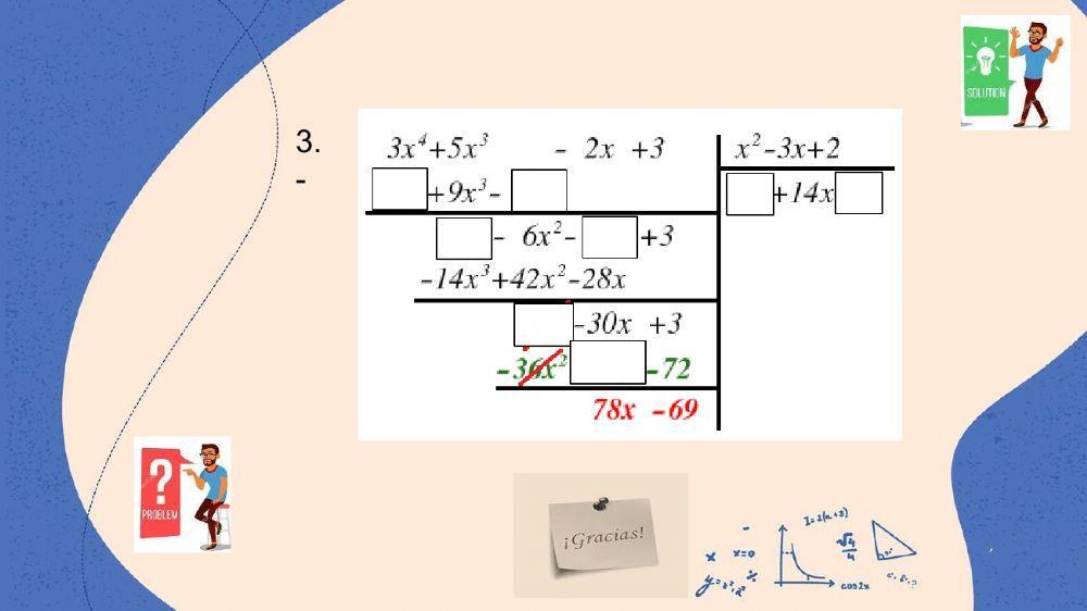 División de monomios y polinomios