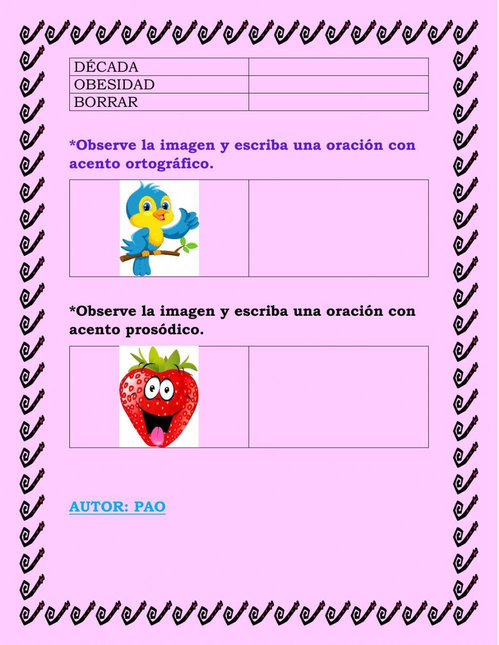 Acento Ortográfico y Prosódico Acento Ortográfico y Prosódico