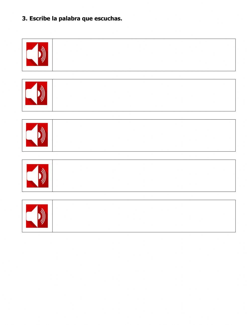 Repaso de ortografía