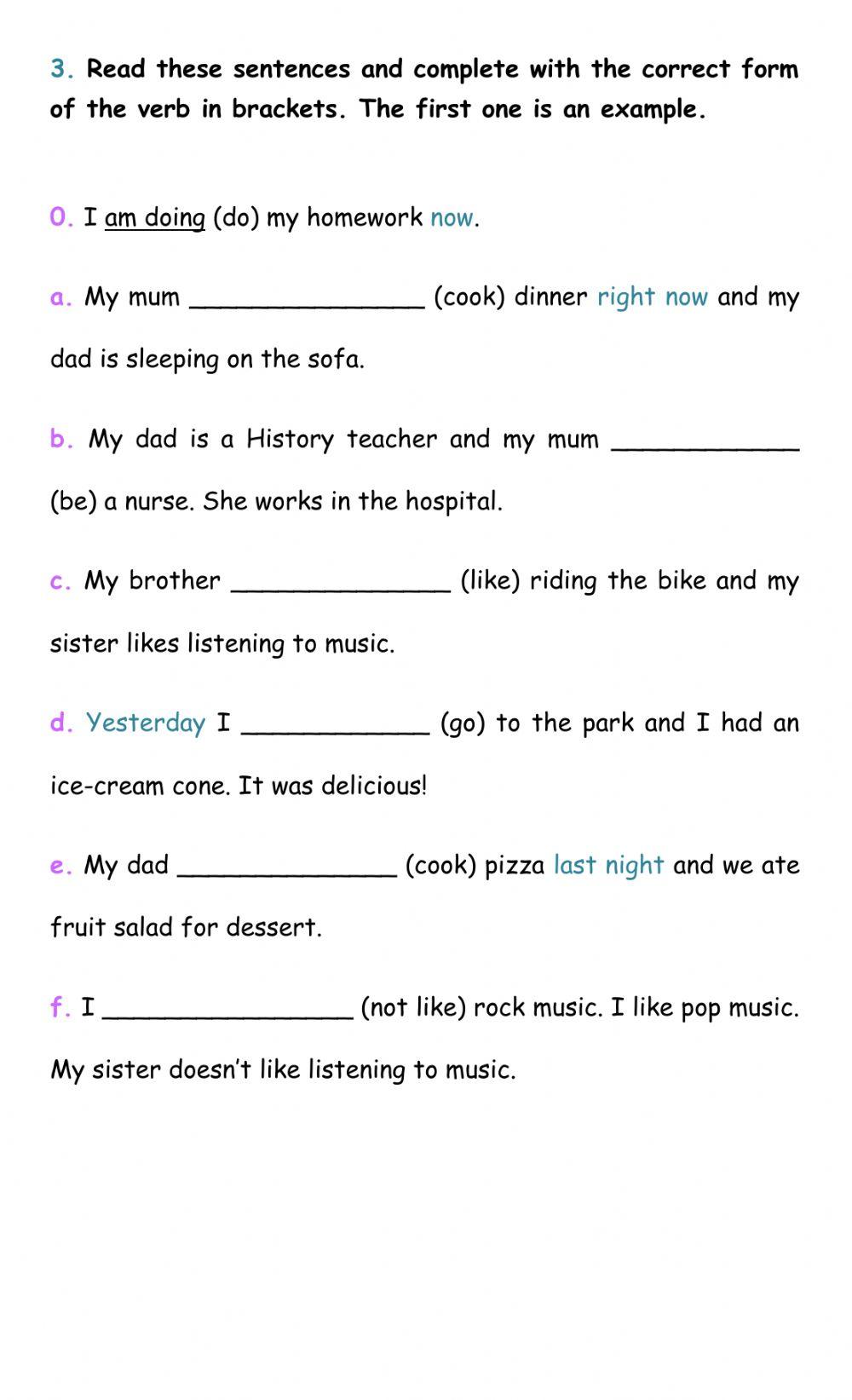 Elementary - Revision for the final exam