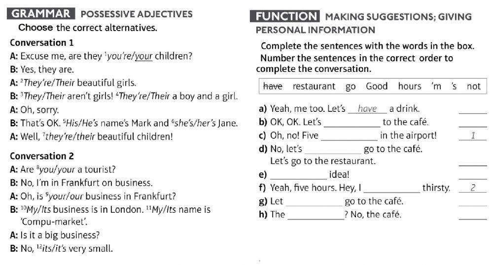 Speakout Starter-Review Units 1-2