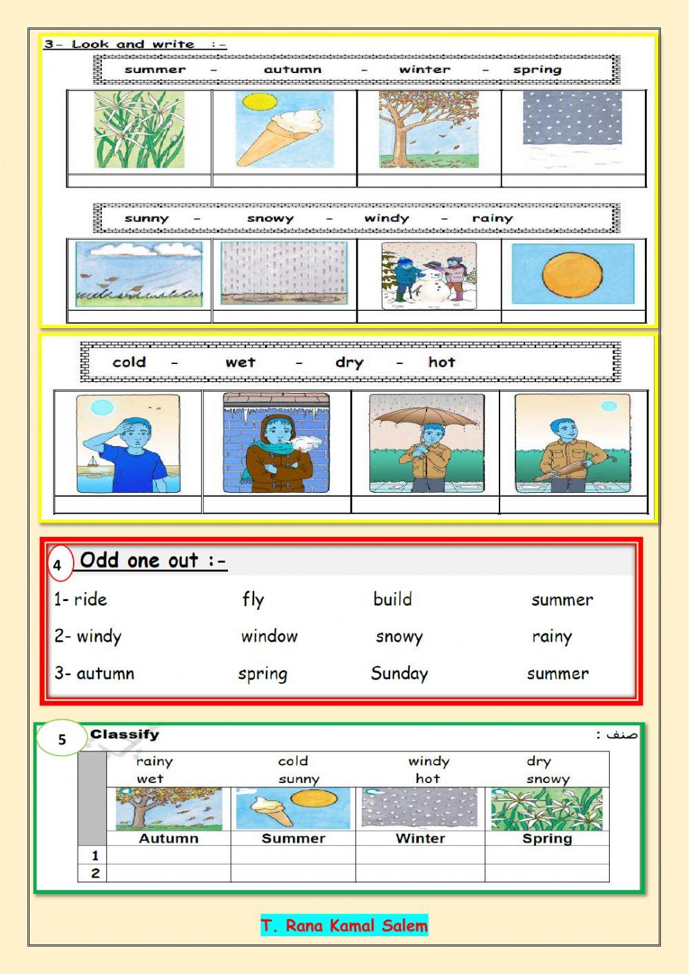 Unit 8 My favourite season