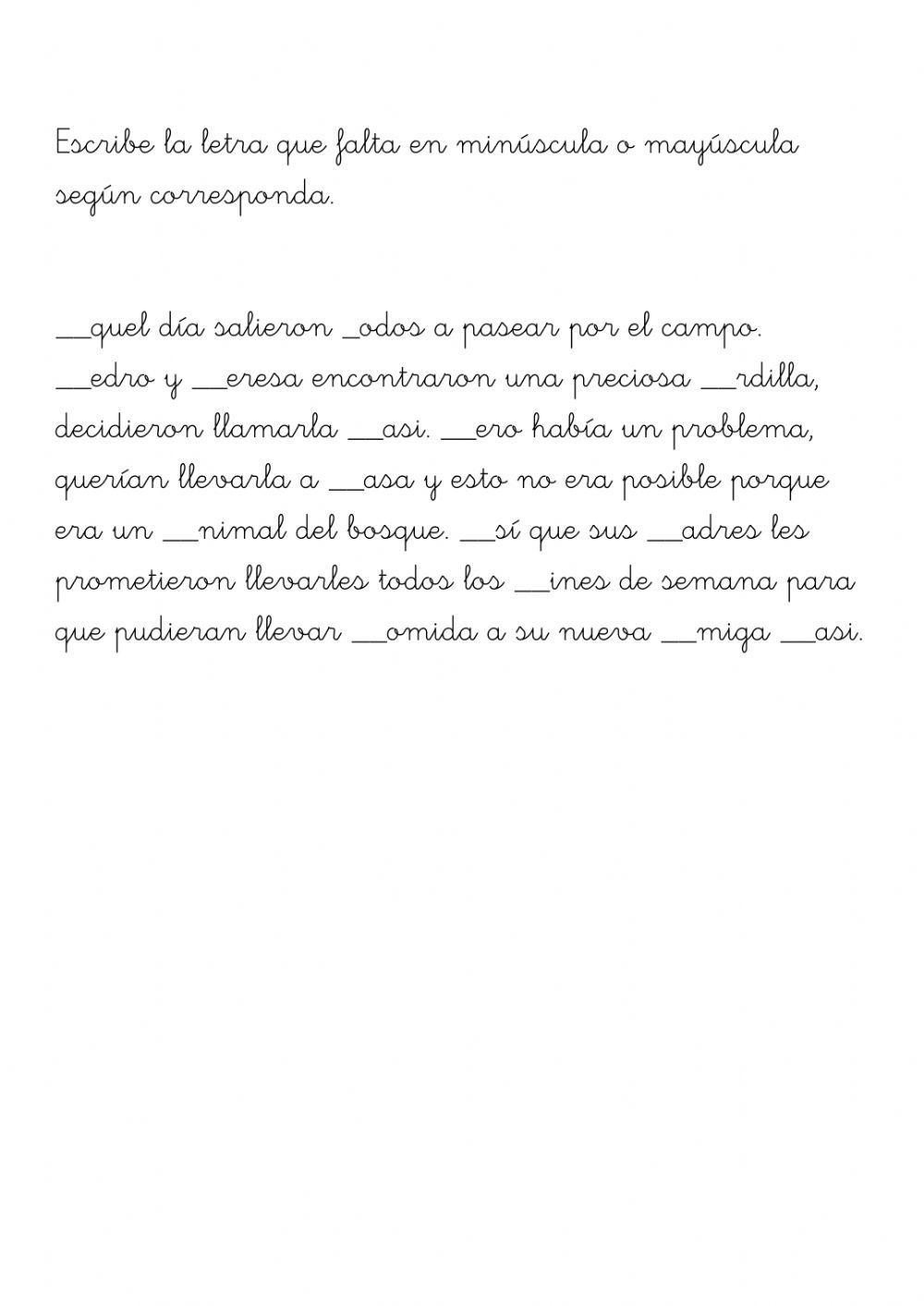 Lengua. T-2.3. Mayúsculas.