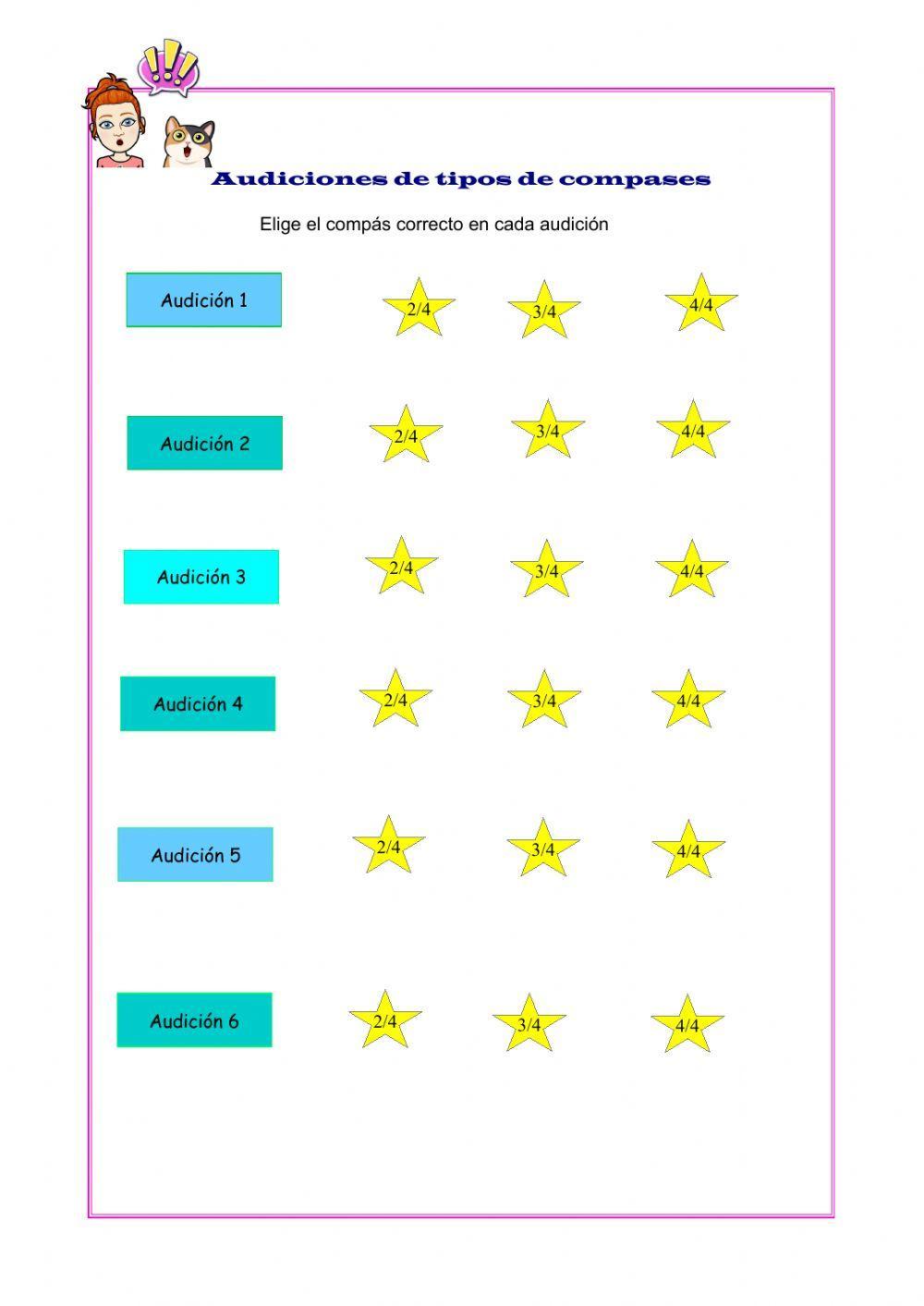 Audiciones de compases