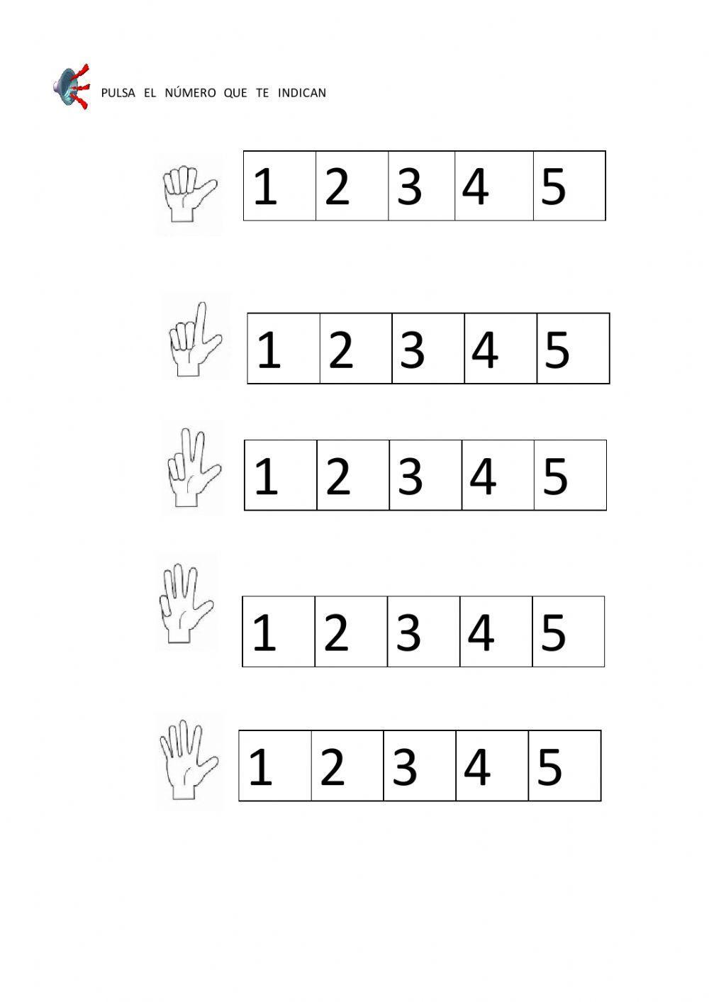 Asociar número con cantidad