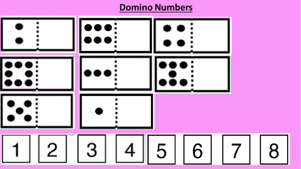 Domino Numbers 1-8