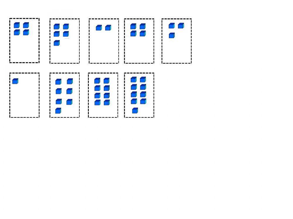 Material Teacch concepto numeración dos cifras