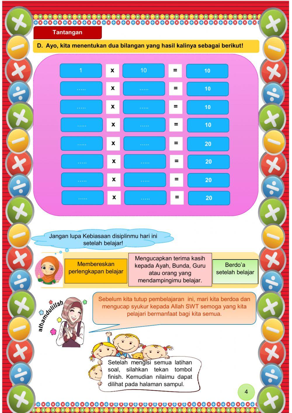 Konsep Perkalian untuk Kelas II SD-MI