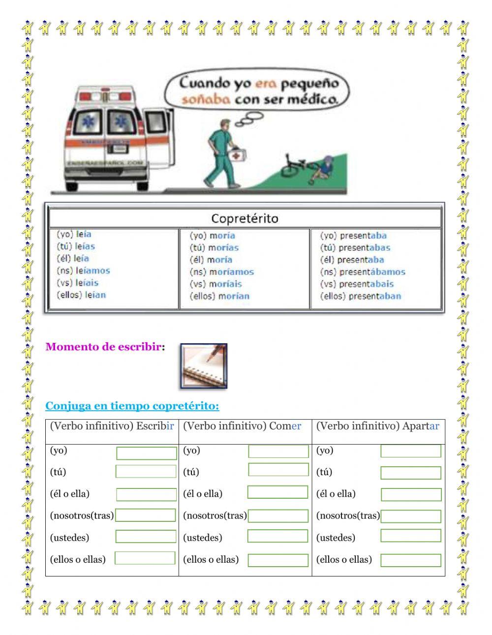 Tiempo copretérito indicativo
