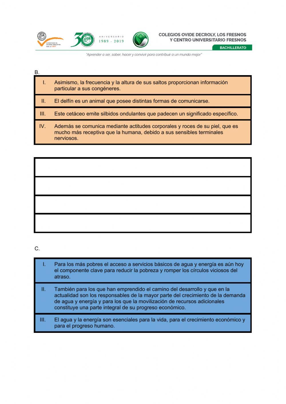 Tesis, Argumento e ideas principales