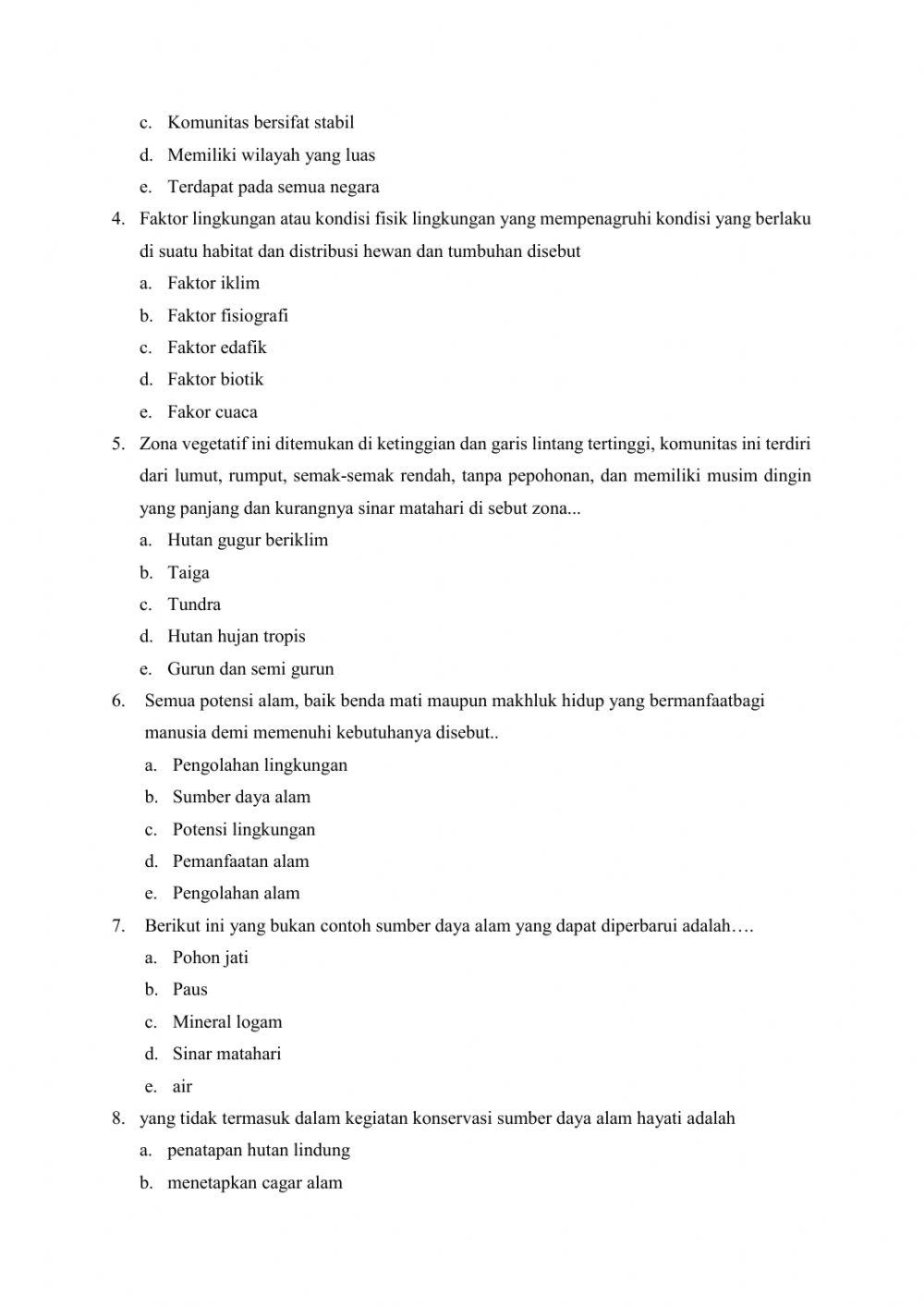 Soal geografi kelas xi