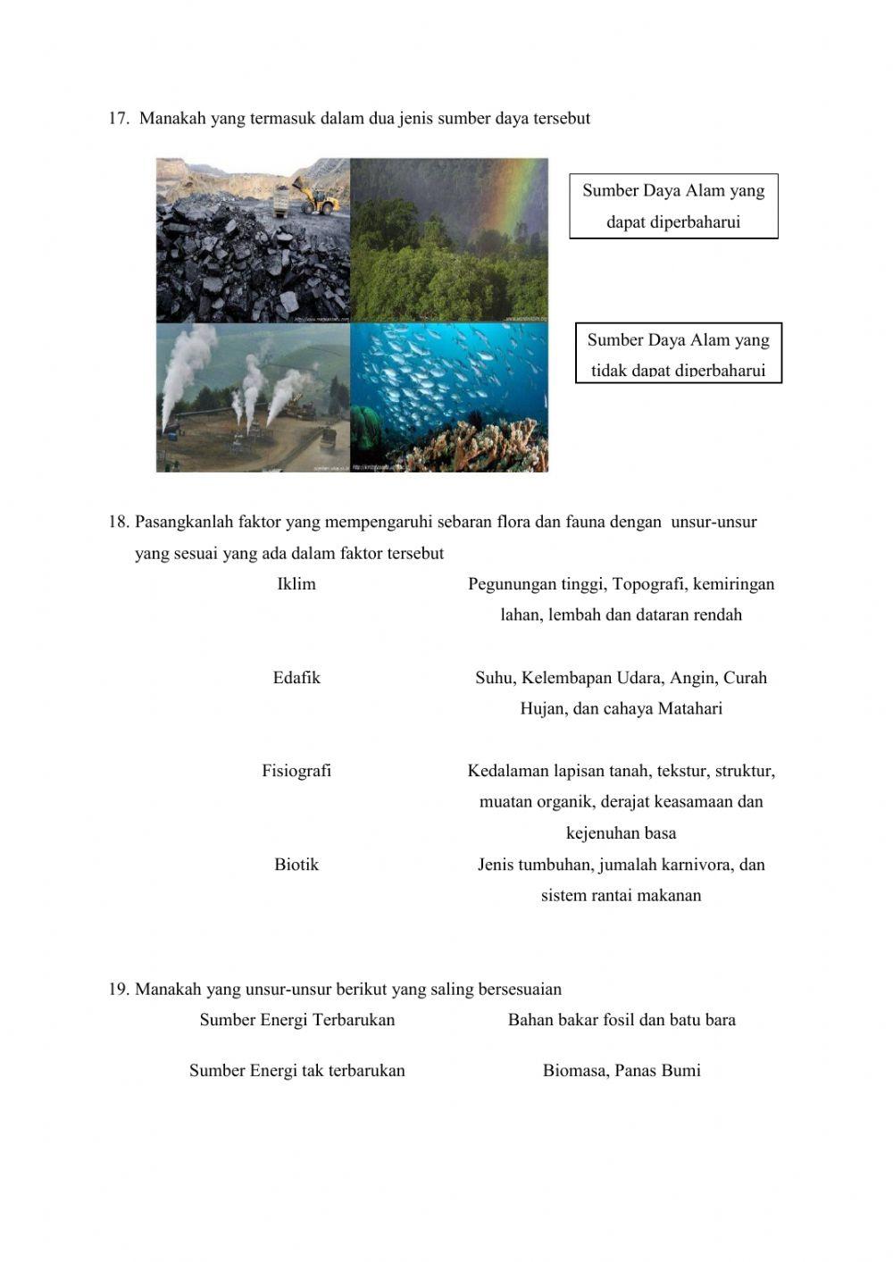 Soal geografi kelas xi