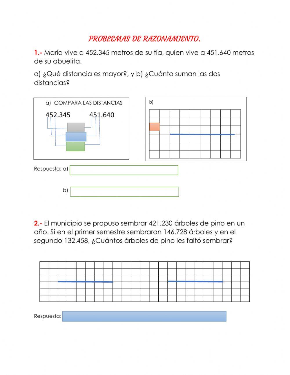 Problemas de razonamiento
