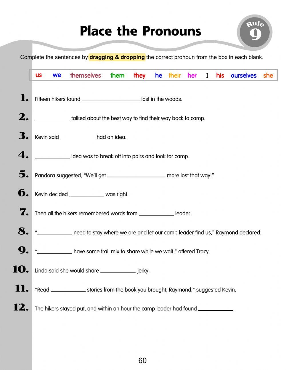 Q2 grammar Pronouns p60 Q2 grammar Pronouns p60