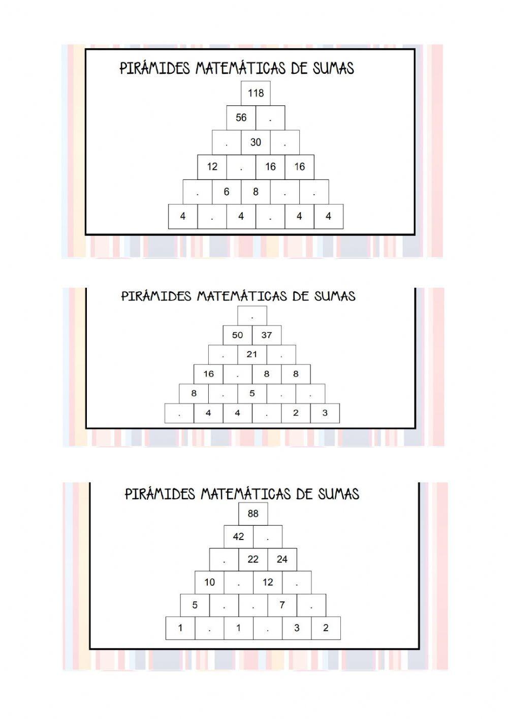 Pirámides numéricas