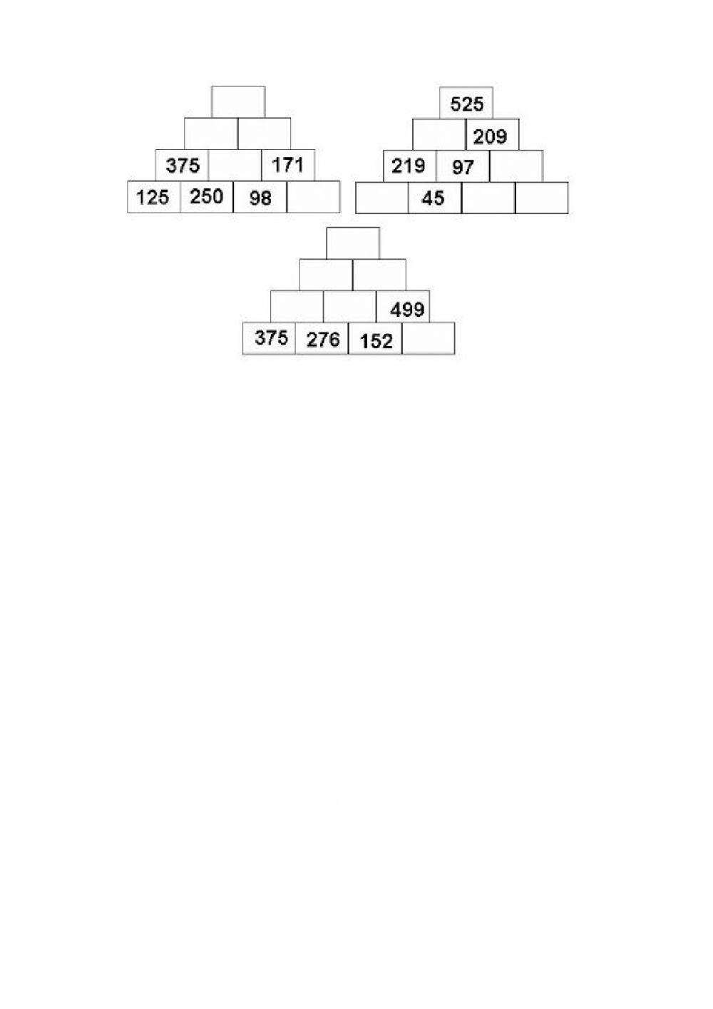 Pirámides numéricas