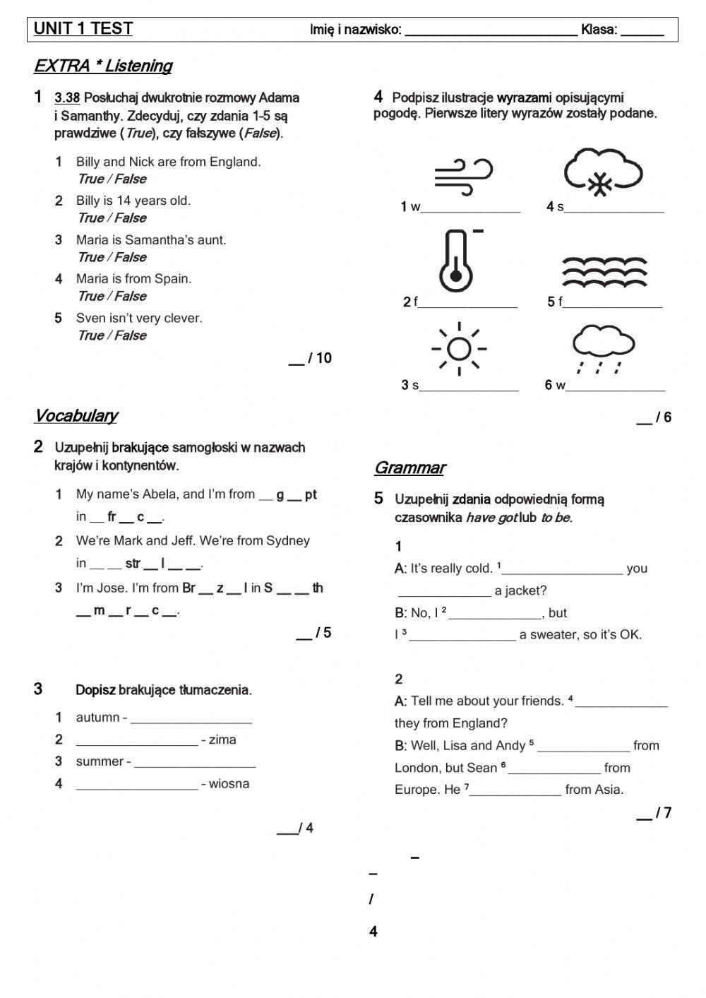 Brainy 5 - Test unit 1