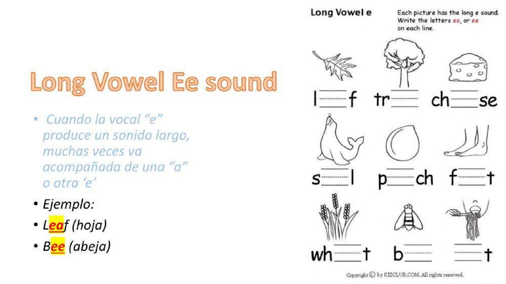Long Vowel: A and E