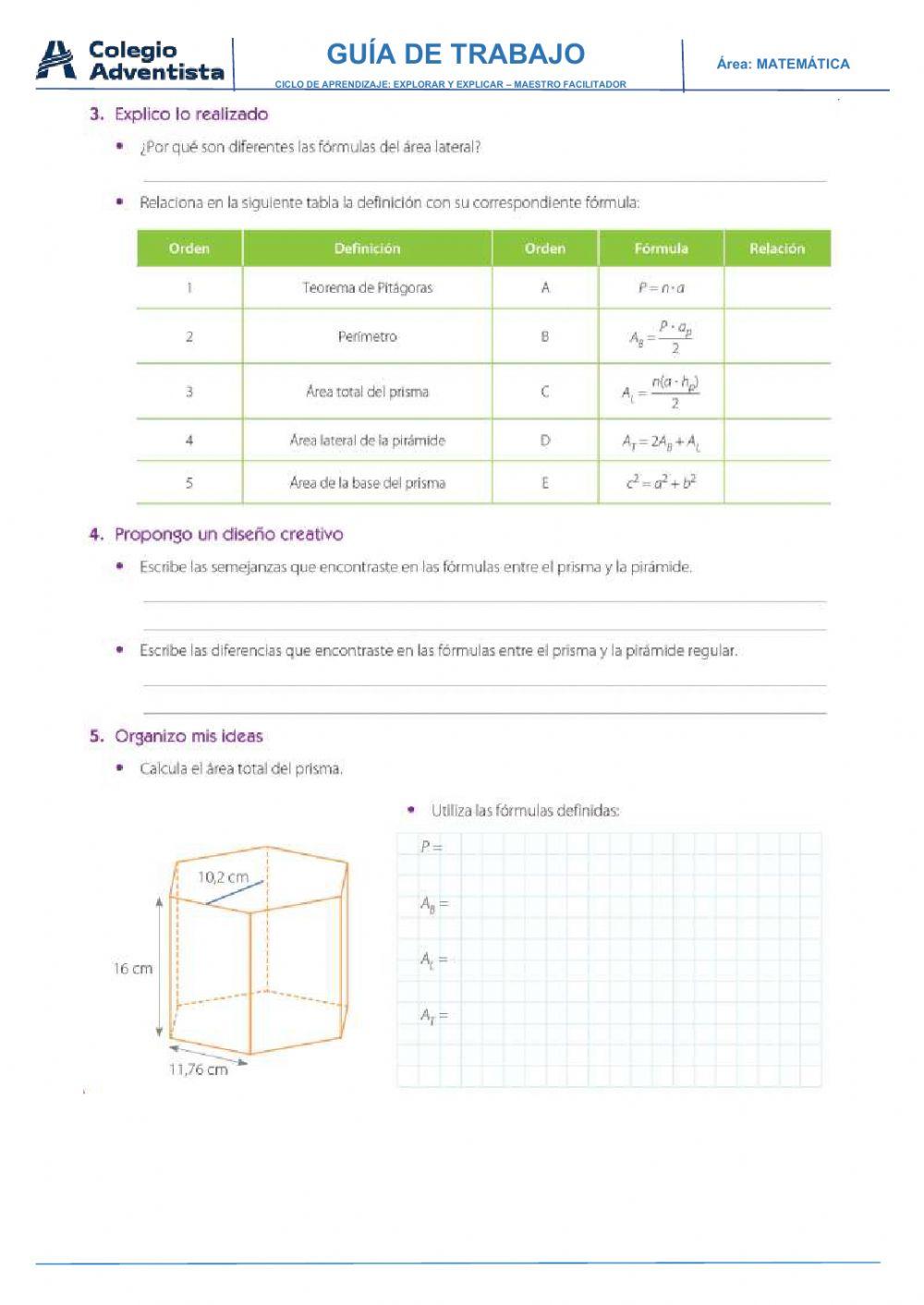 Volumen de prismas y piramides