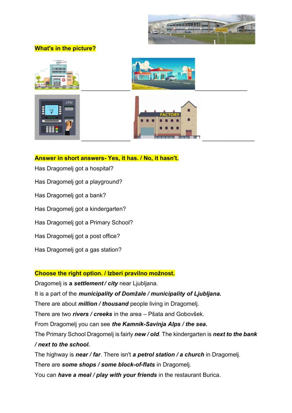 Dragomelj delovni list