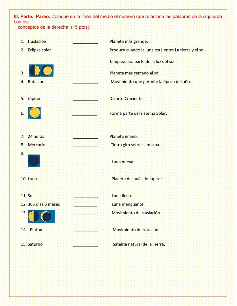 Taller sistema solar