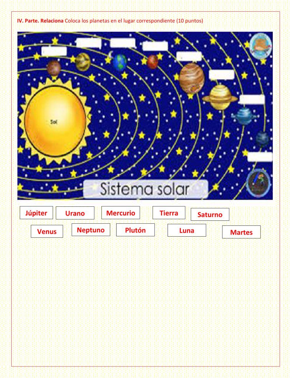 Taller sistema solar