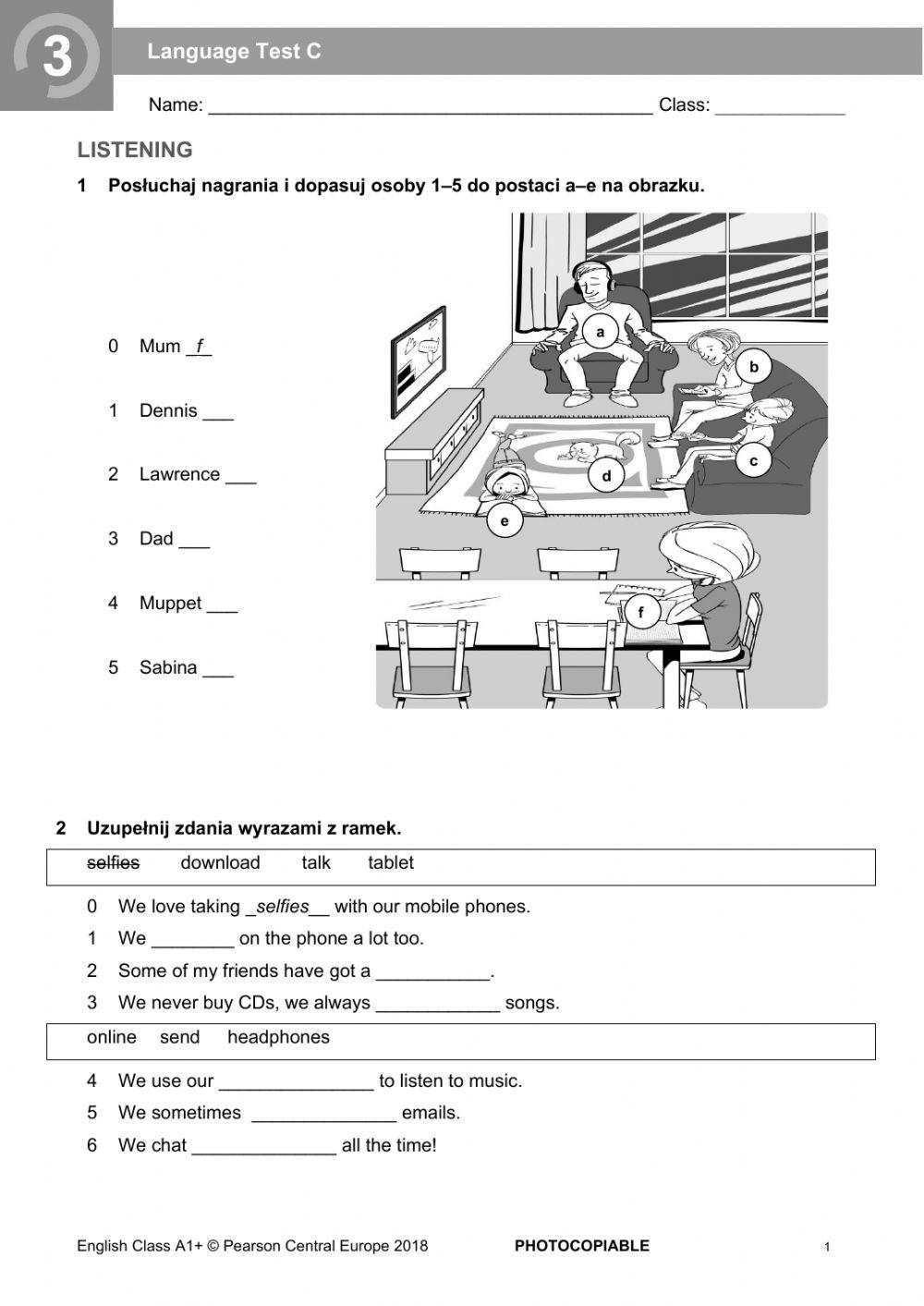 English Class A1+ klasa5 Unit 3