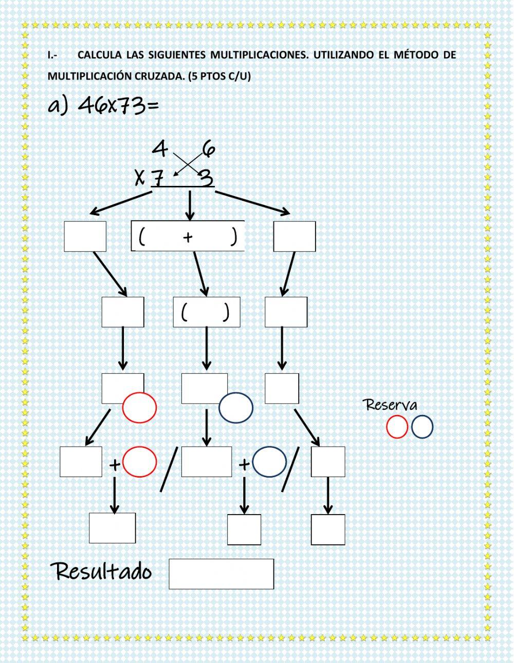 Evaluación multiplicación y división