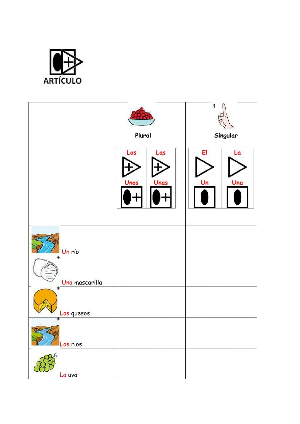 Determinante y articulo
