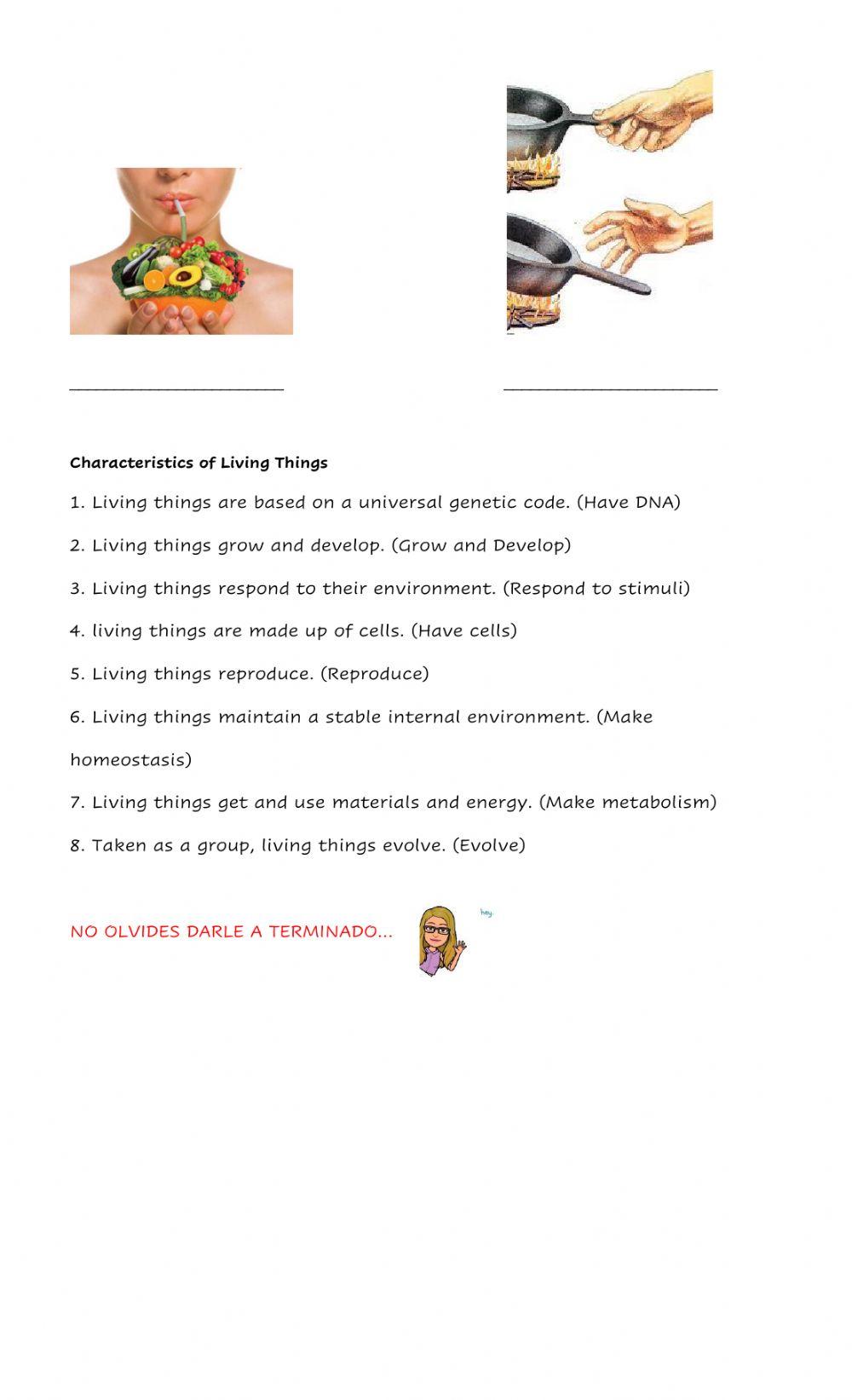 Characteristics of Living Things