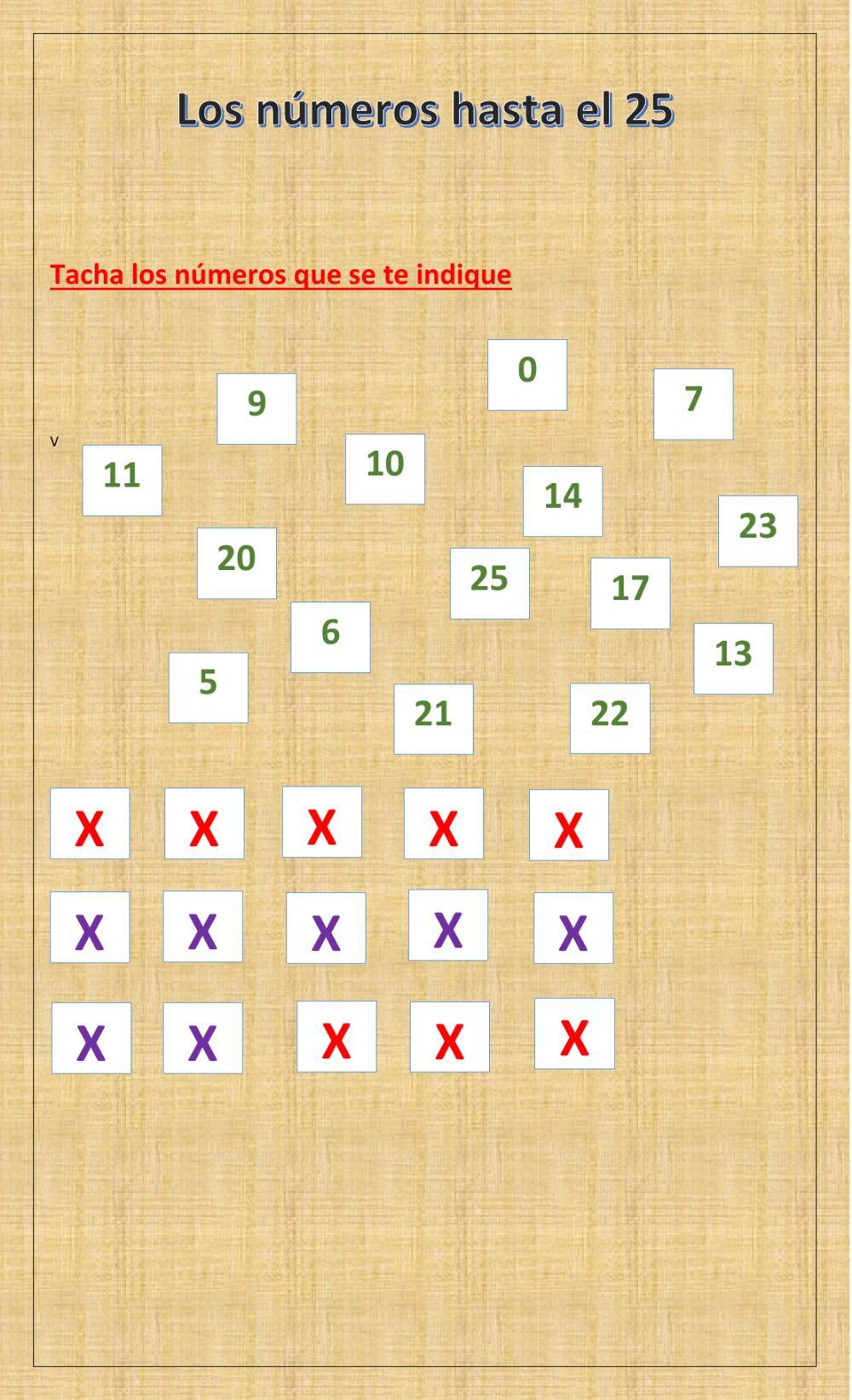 Restas y los números