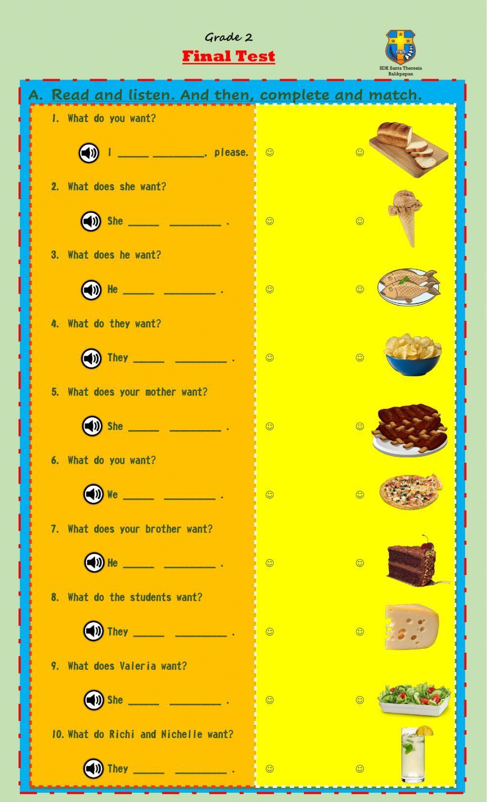 1st Semester Final Test
