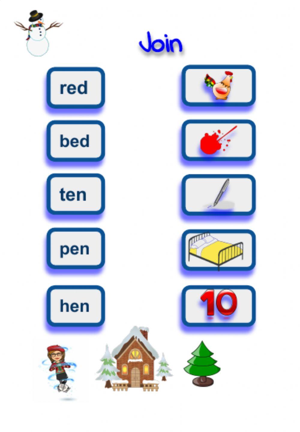 Cvc word families -ed -en