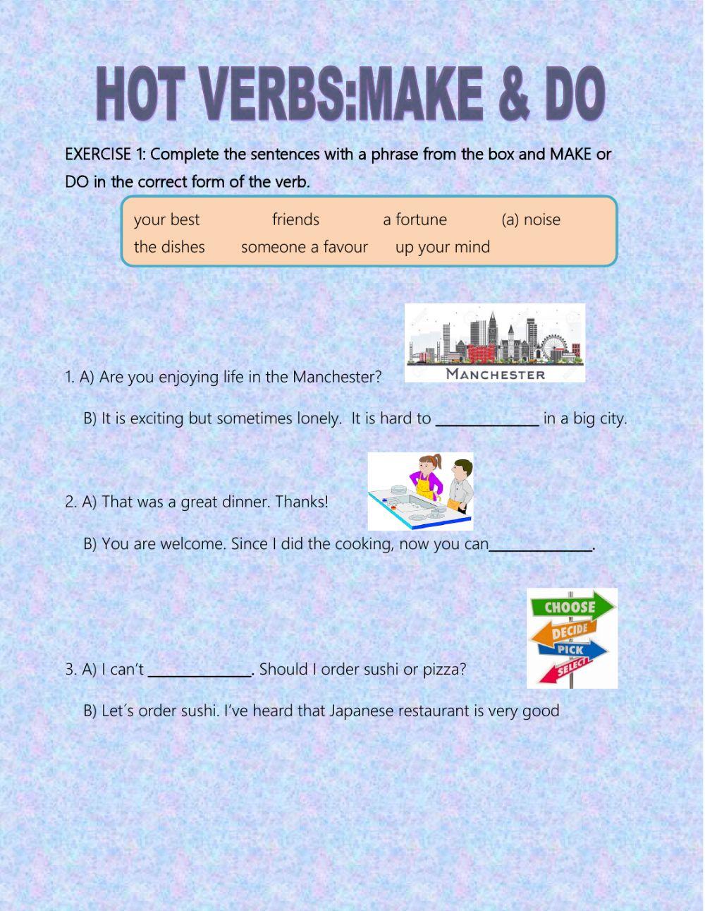 Phrases with do and make