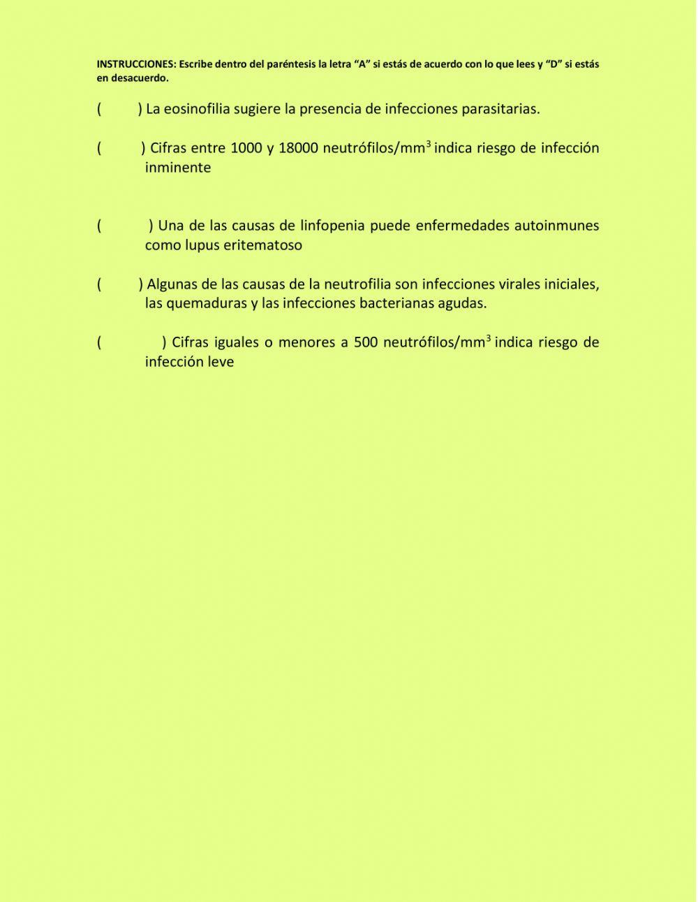 Transtornos leucocitarios