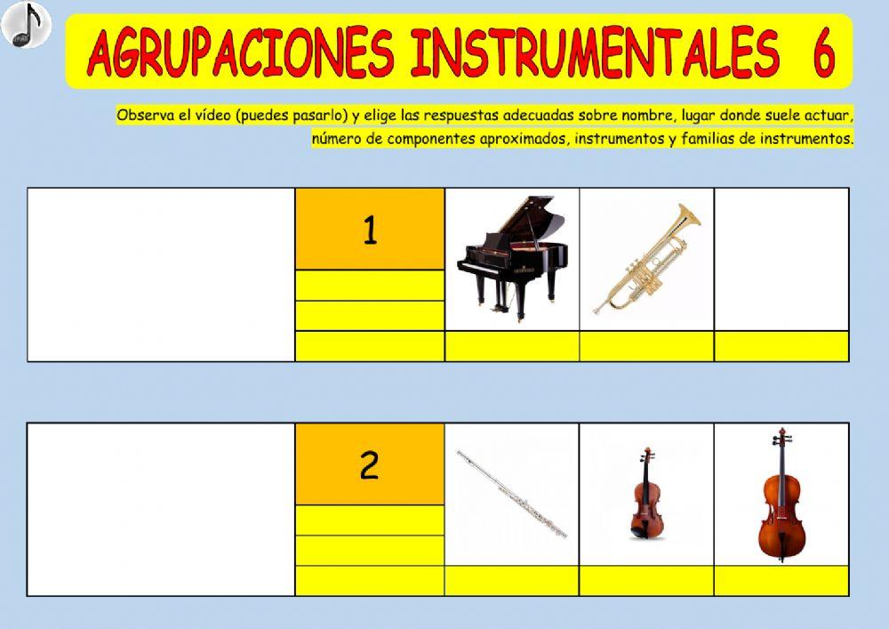AGRUPACIONES INSTRUMENTALES 6