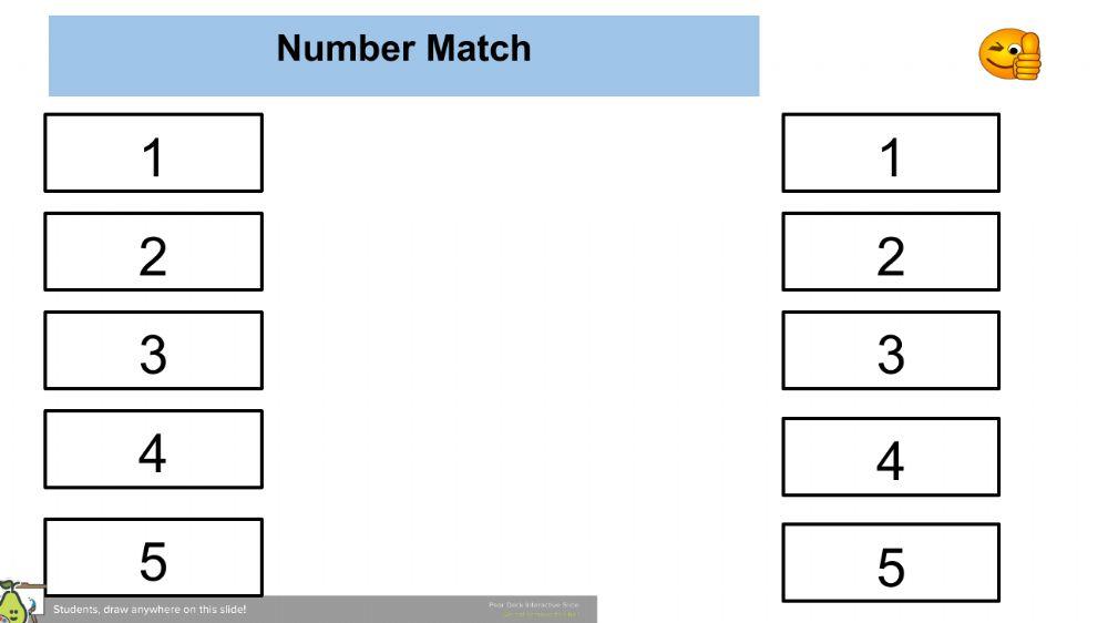Numbers Match 1-5