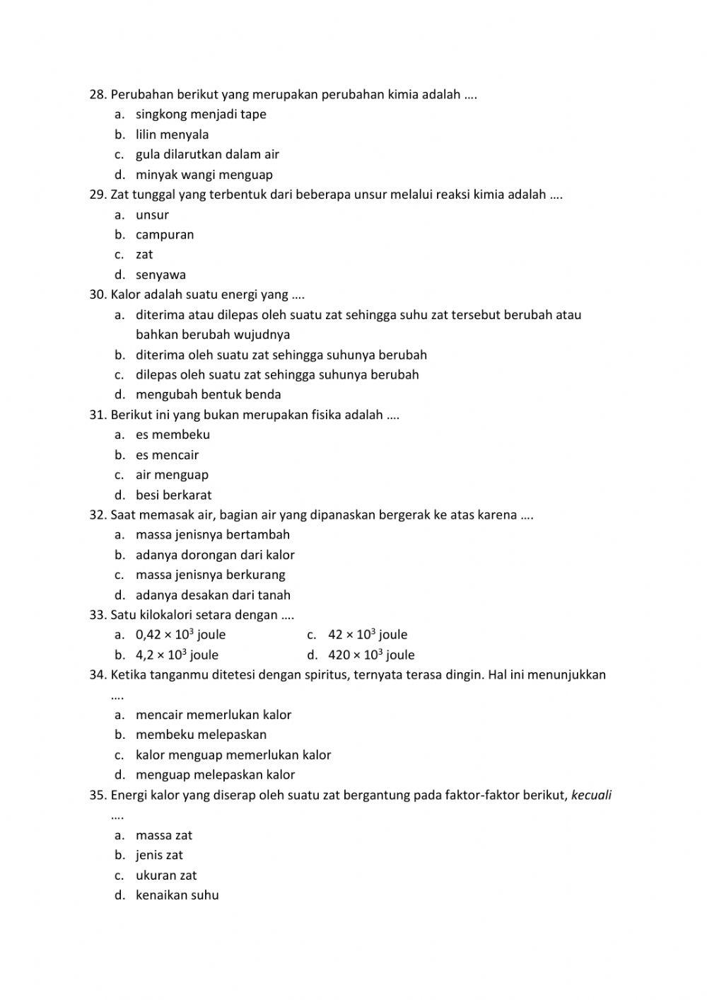 UAS-PAS GANJIL IPA Kelas VII TA 2020-2021