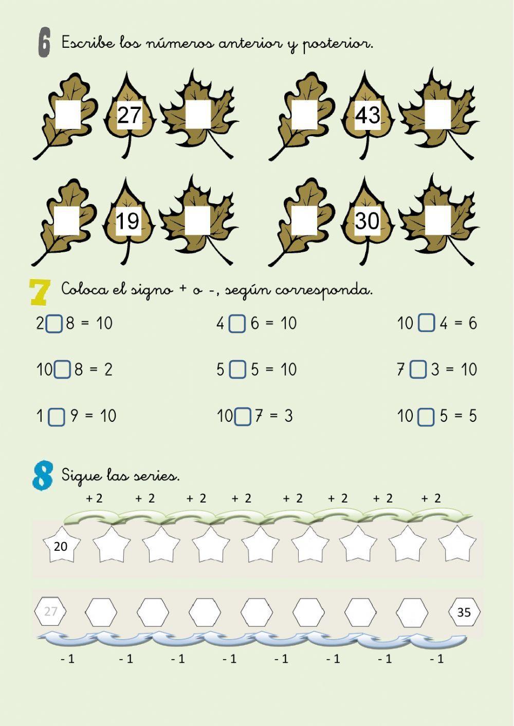 Los números hasta el 49