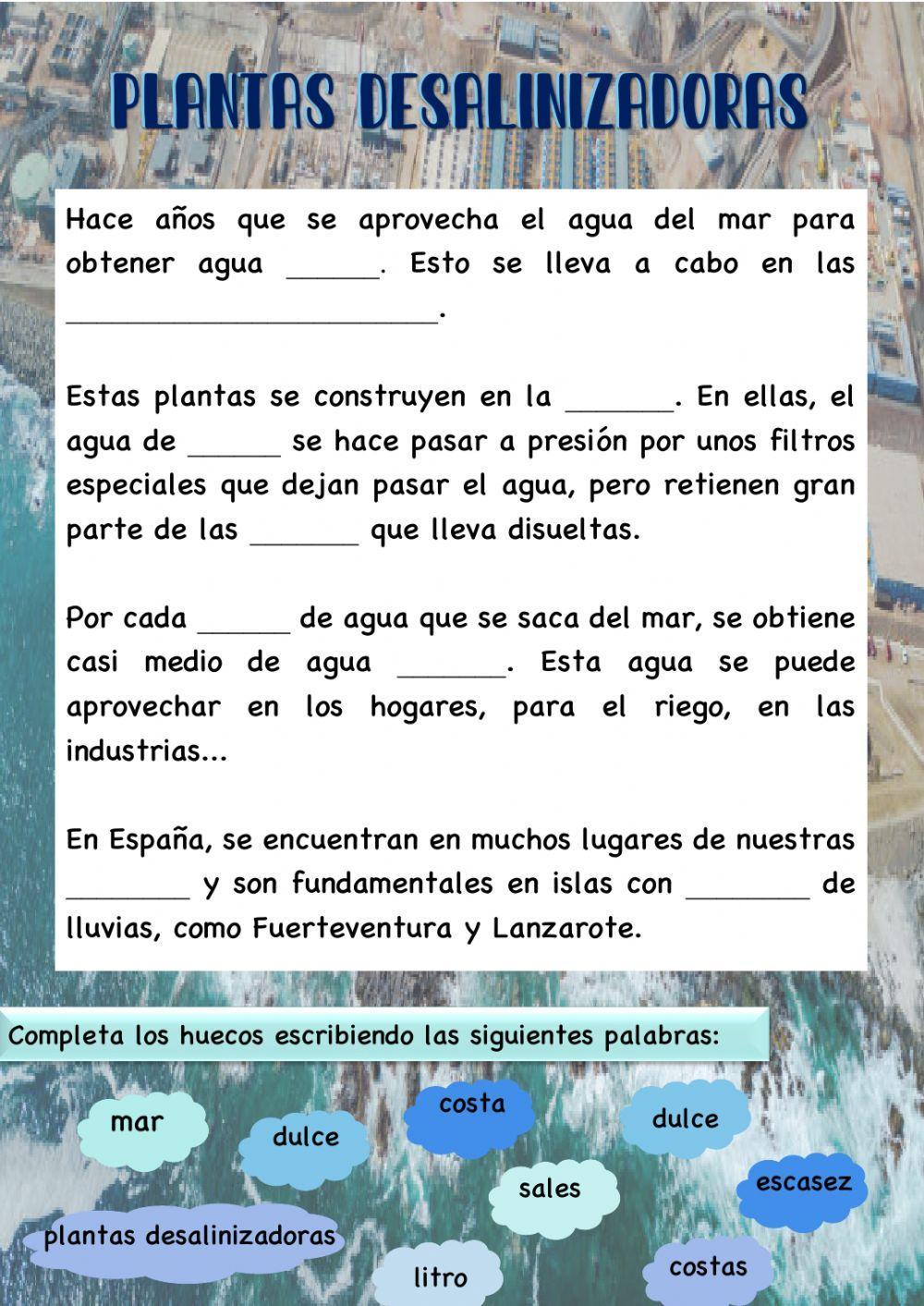 Las plantas desalinizadoras