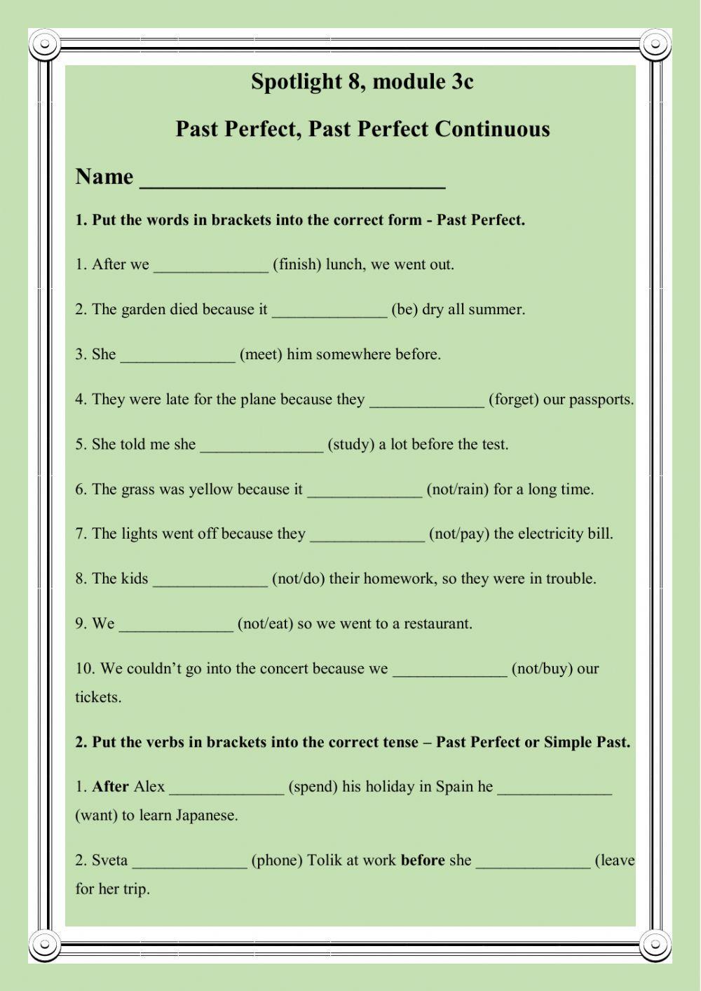 Spotlight 8, module 3c