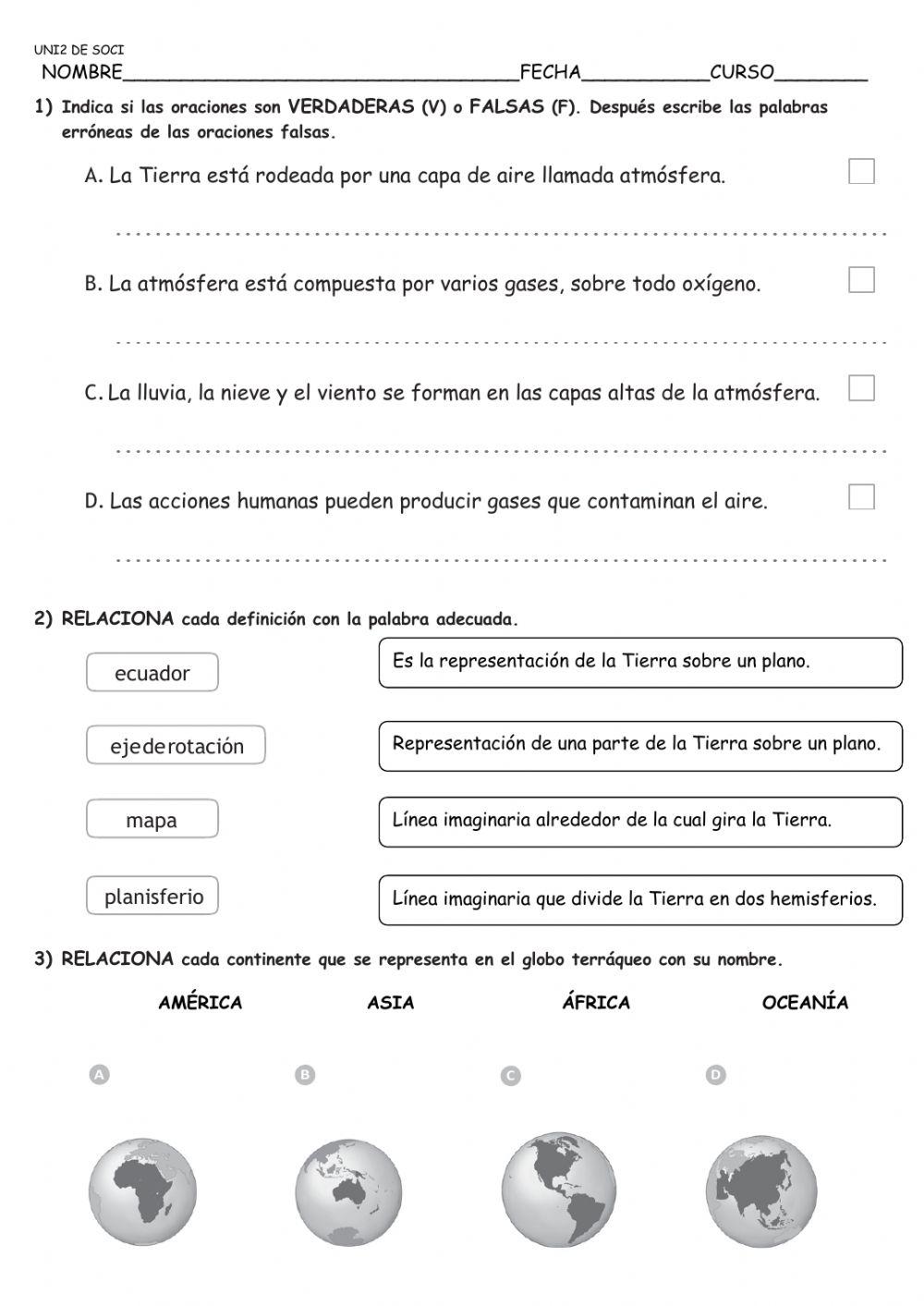 Unidad 2 de CIENCIAS SOCIALES