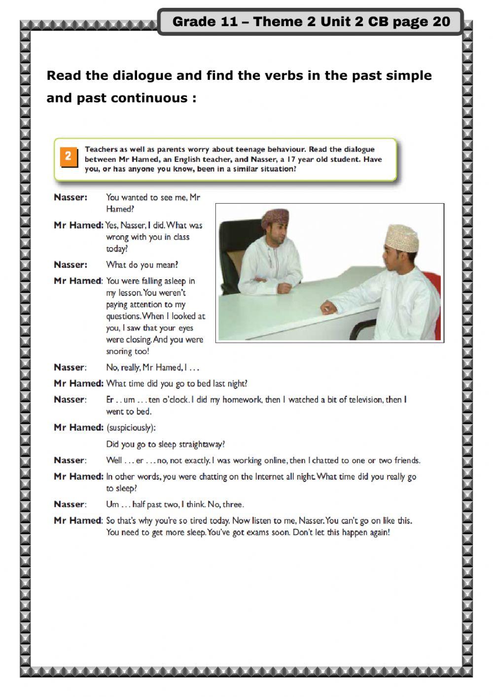 Past Simple and Past continuous