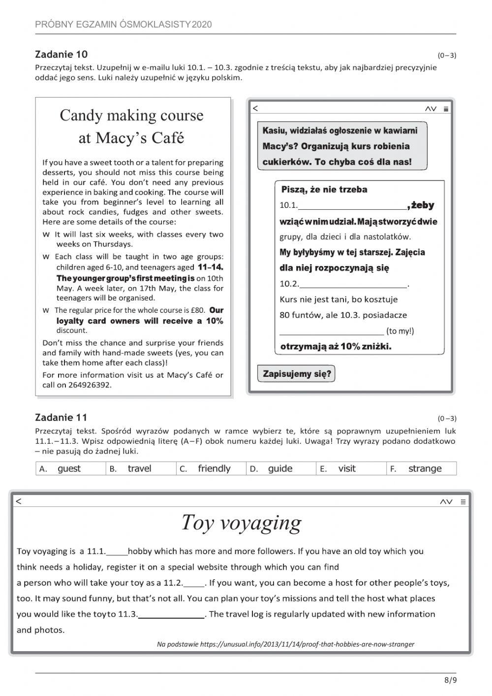 Egzamin óesmoklasisty próbny