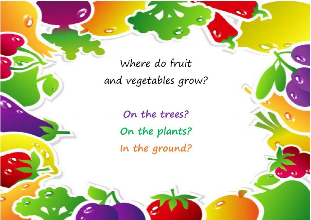 Fruit and Vegetables