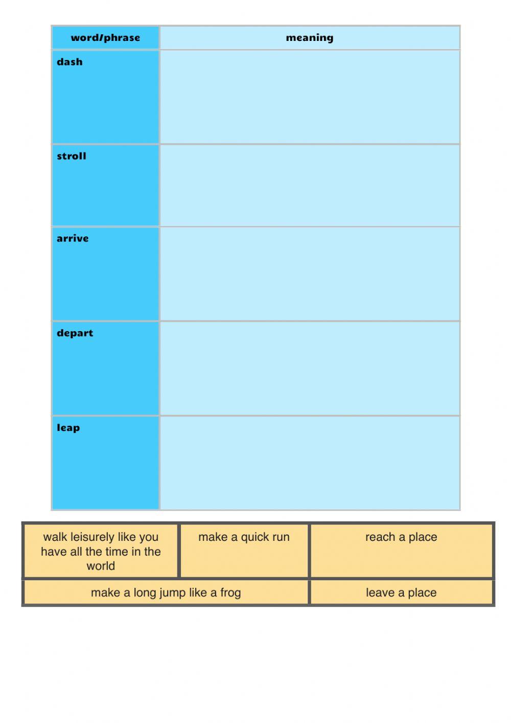 Walk Cycles workbook P1 Part A